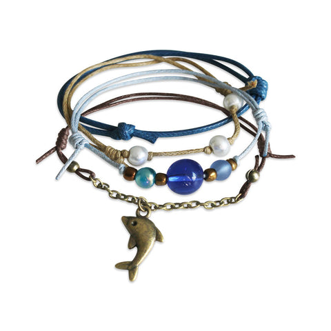 Blue Dolphin Bracelet. Beaded Bracelet. Dolphin Charm Bracelet. Ocean  Bracelet. Beach Bracelet. Handmade Bracelet. Handmade Jewelry. - Etsy |  Beaded bracelets, Ceramic beads bracelet, Handmade bracelets